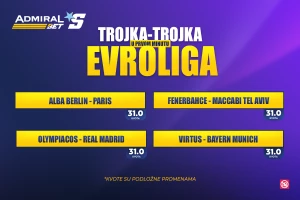 AdmiralBet specijali - Koševi, trojke i zakucavanja u prvim minutima, kvote do 35.00!